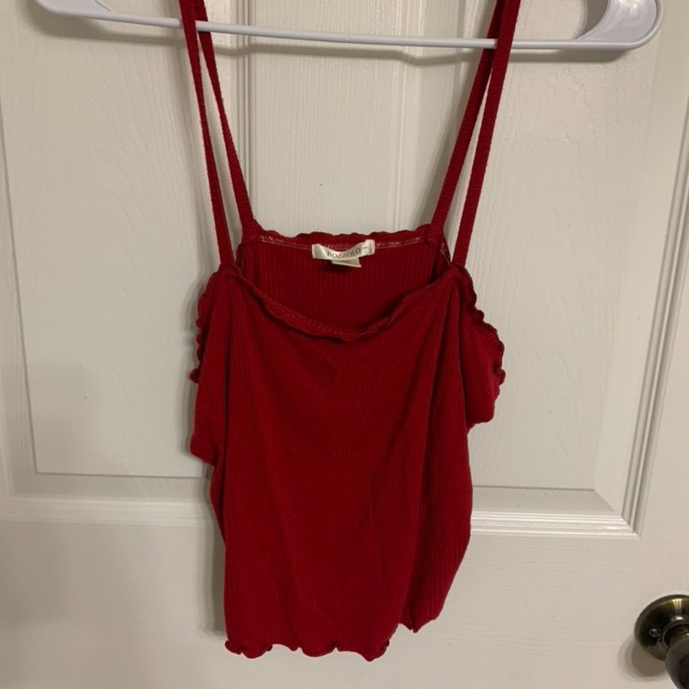 Red tank top